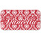 Damask Mini/Bicycle License Plate (2 Holes) (Personalized)