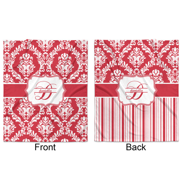 Damask Minky Blanket - 50"x60" - Double Sided - Front & Back