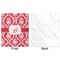 Damask Minky Blanket - 50"x60" - Single Sided - Front & Back