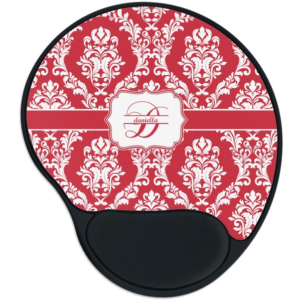 Custom Damask Mouse Pad with Wrist Support