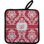 Damask Pot Holder w/ Name and Initial