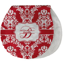 Damask Burp Pad - Velour w/ Name and Initial