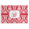 Damask Disposable Paper Placemat - Front View
