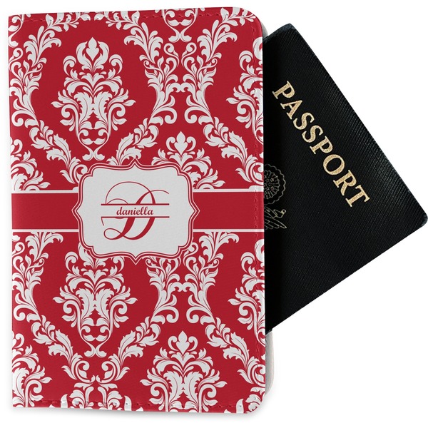Custom Damask Passport Holder - Fabric (Personalized)
