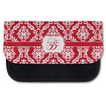 Damask Canvas Pencil Case w/ Name and Initial