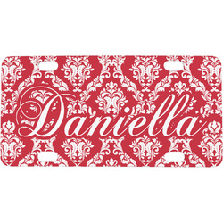 Damask Mini/Bicycle License Plate (Personalized)