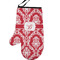 Damask Personalized Oven Mitt - Left