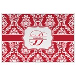 Damask Laminated Placemat w/ Name and Initial