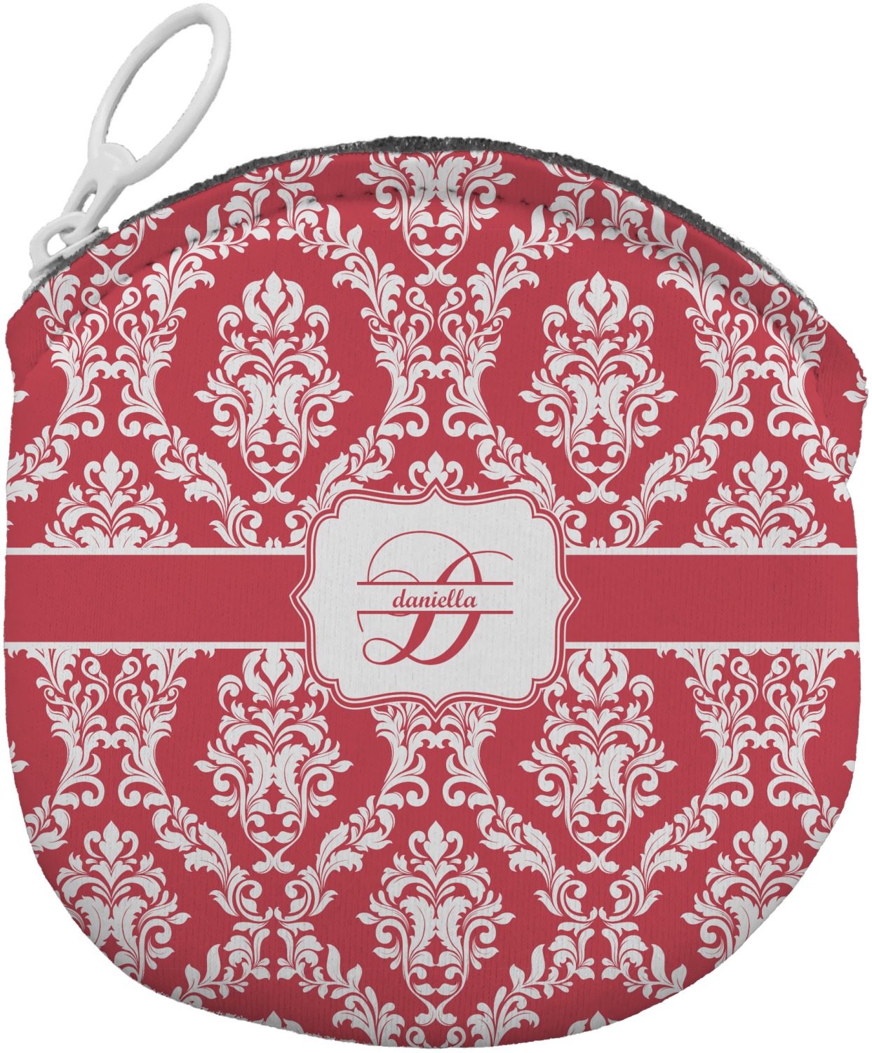 Damask Round Coin Purse (Personalized) YouCustomizeIt