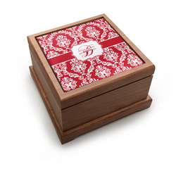 Damask Pet Urn w/ Name and Initial