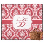 Damask Outdoor Picnic Blanket (Personalized)