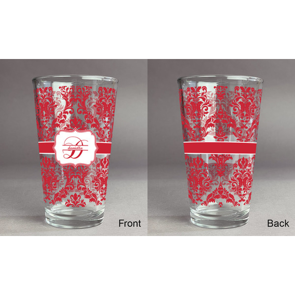 Damask Pint Glass - Full Fill w Transparency - Approval