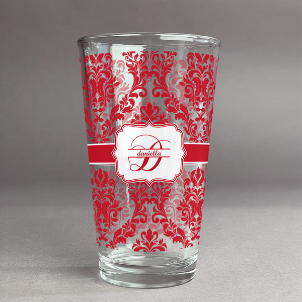 Custom Damask Pint Glass - Full Print (Personalized)