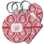 Damask Plastic Keychain (Personalized)