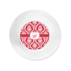Damask Plastic Party Appetizer & Dessert Plates - 6" (Personalized)