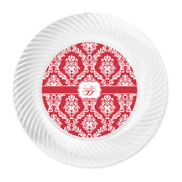 Damask Plastic Party Dinner Plates - Approval