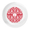 Damask Plastic Party Dinner Plates - Approval
