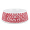 Damask Plastic Dog Bowl (Personalized)