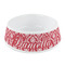Damask Plastic Dog Bowl - Small (Personalized)