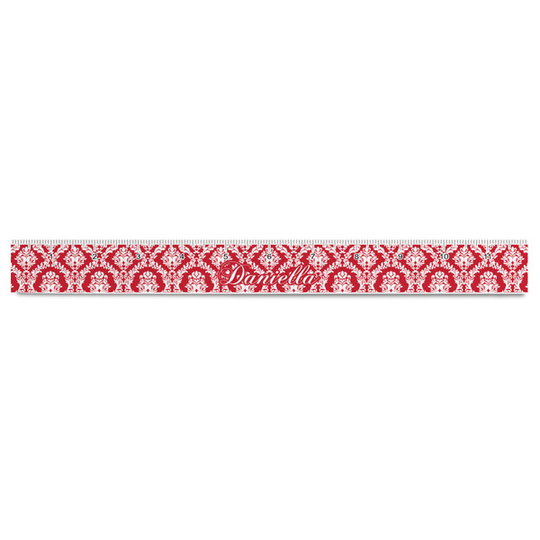 Damask Plastic Ruler - 12" - FRONT
