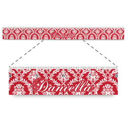 Damask Plastic Ruler - 12" (Personalized)