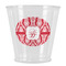 Damask Plastic Shot Glass (Personalized)