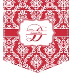 Damask Iron On Faux Pocket (Personalized)