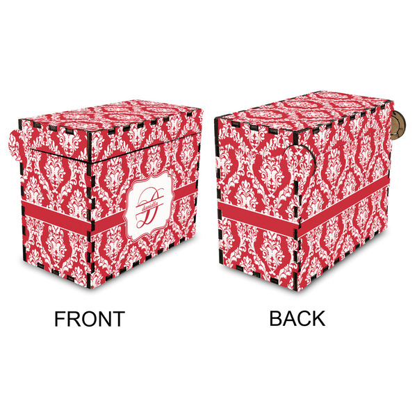 Damask Recipe Box - Full Color - Approval