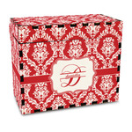 Damask Wood Recipe Box - Full Color Print (Personalized)