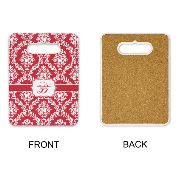 Damask Rectangle Trivet with Handle - APPROVAL