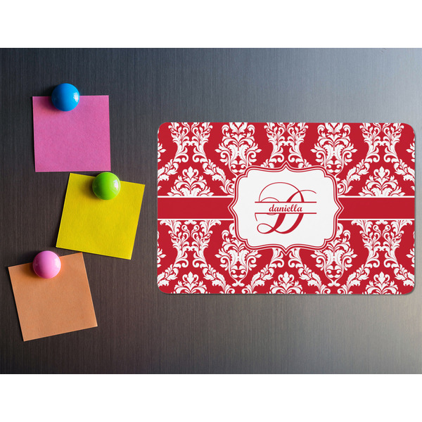 Damask Rectangular Fridge Magnet - LIFESTYLE