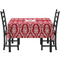 Damask Rectangular Tablecloths - Side View