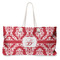 Damask Large Tote Bag with Rope Handles (Personalized)