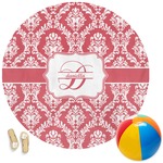 Damask Round Beach Towel (Personalized)