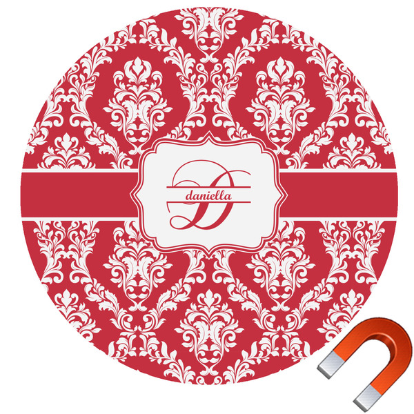 Custom Damask Car Magnet (Personalized)