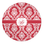 Damask 5' Round Indoor Area Rug (Personalized)