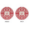 Damask Round Linen Placemats - APPROVAL (double sided)