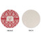 Damask Round Linen Placemats - APPROVAL (single sided)