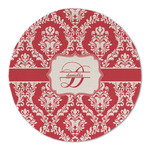 Damask Round Linen Placemat (Personalized)