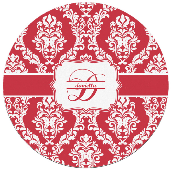 Damask Round Mousepad - APPROVAL