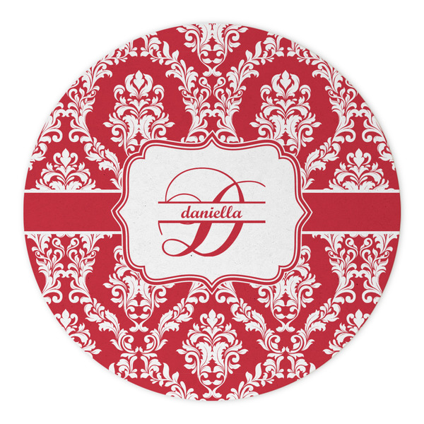 Damask Round Paper Coaster - Approval