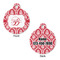 Damask Round Pet ID Tag - Large - Approval
