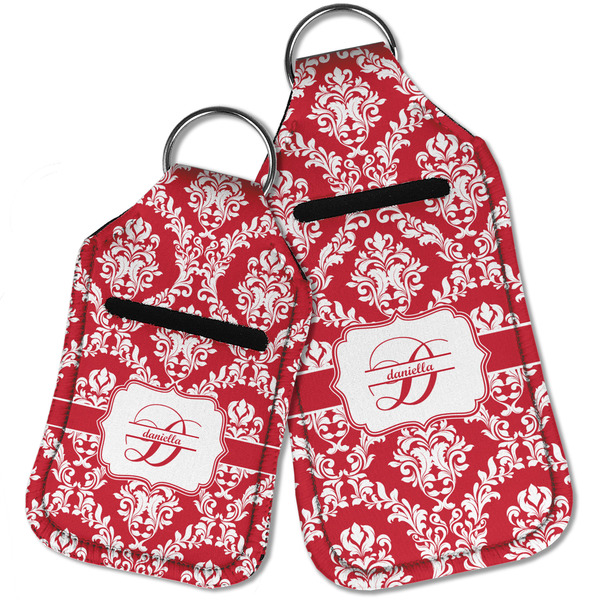 Damask Sanitizer Holder Keychain - Parent Main