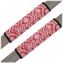 Damask Seat Belt Covers (Set of 2) (Personalized)