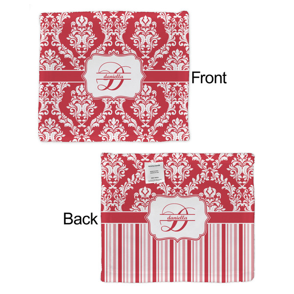 Damask Security Blanket - Front & Back View