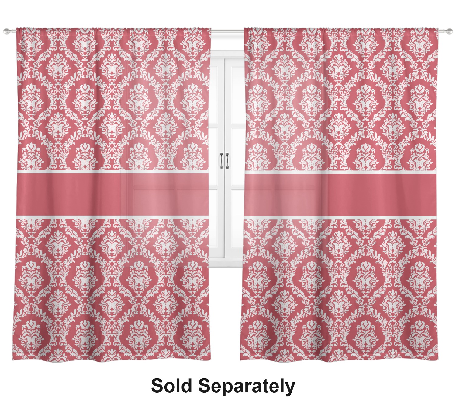 Damask Sheer Curtain  50quot;x84quot; Personalized  YouCustomizeIt