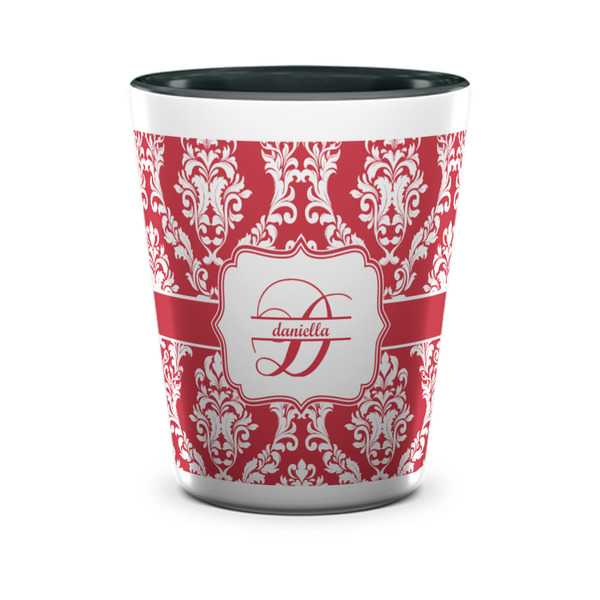 Damask Shot Glass - Two Tone - FRONT