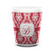 Damask Ceramic Shot Glass - 1.5 oz - White - Single (Personalized)