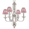 Damask Small Chandelier Shade - LIFESTYLE (on chandelier)