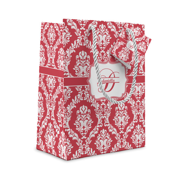 Custom Damask Small Gift Bag (Personalized)